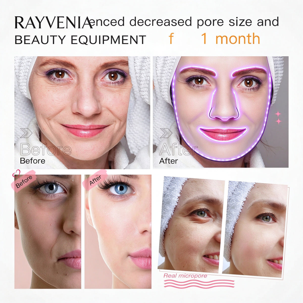 Rayvenia Red Light Therapy Face Mask