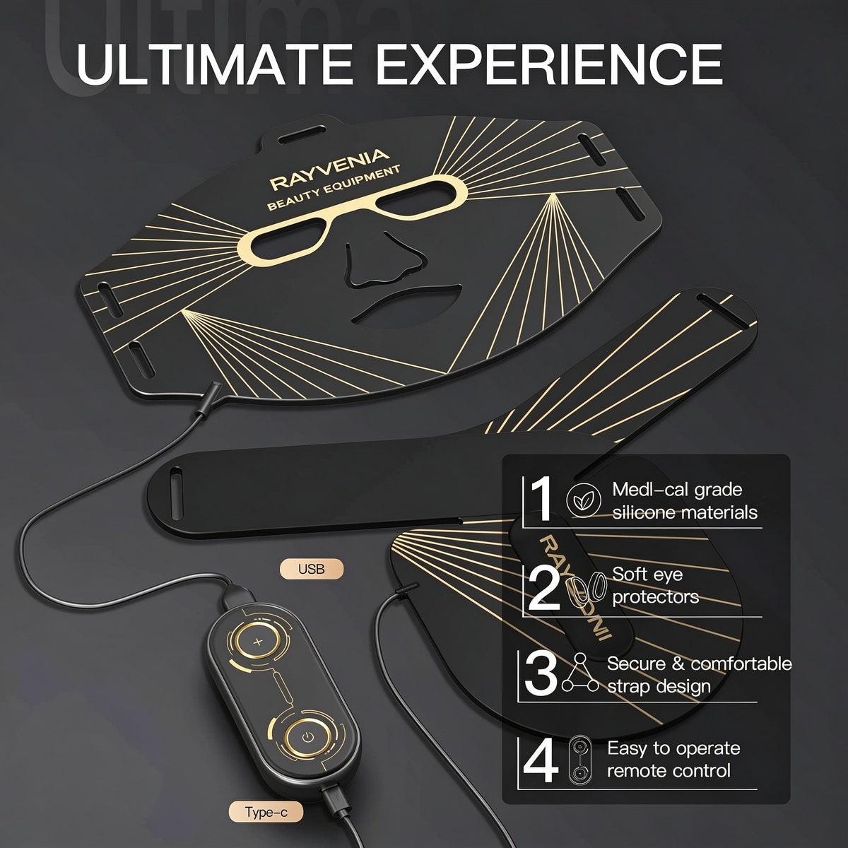 Rayvenia Glow LED Face & Neck Therapy Mask