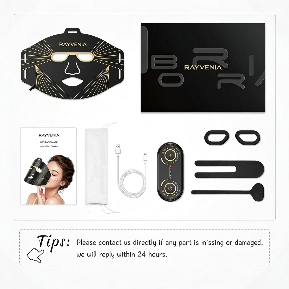 Rayvenia Red Light Therapy Face Mask