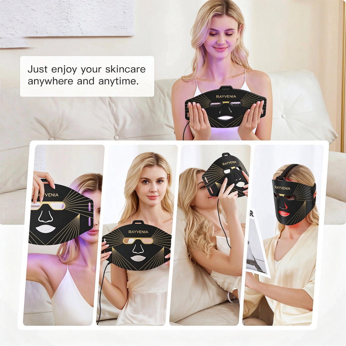 Rayvenia Red Light Therapy Face Mask
