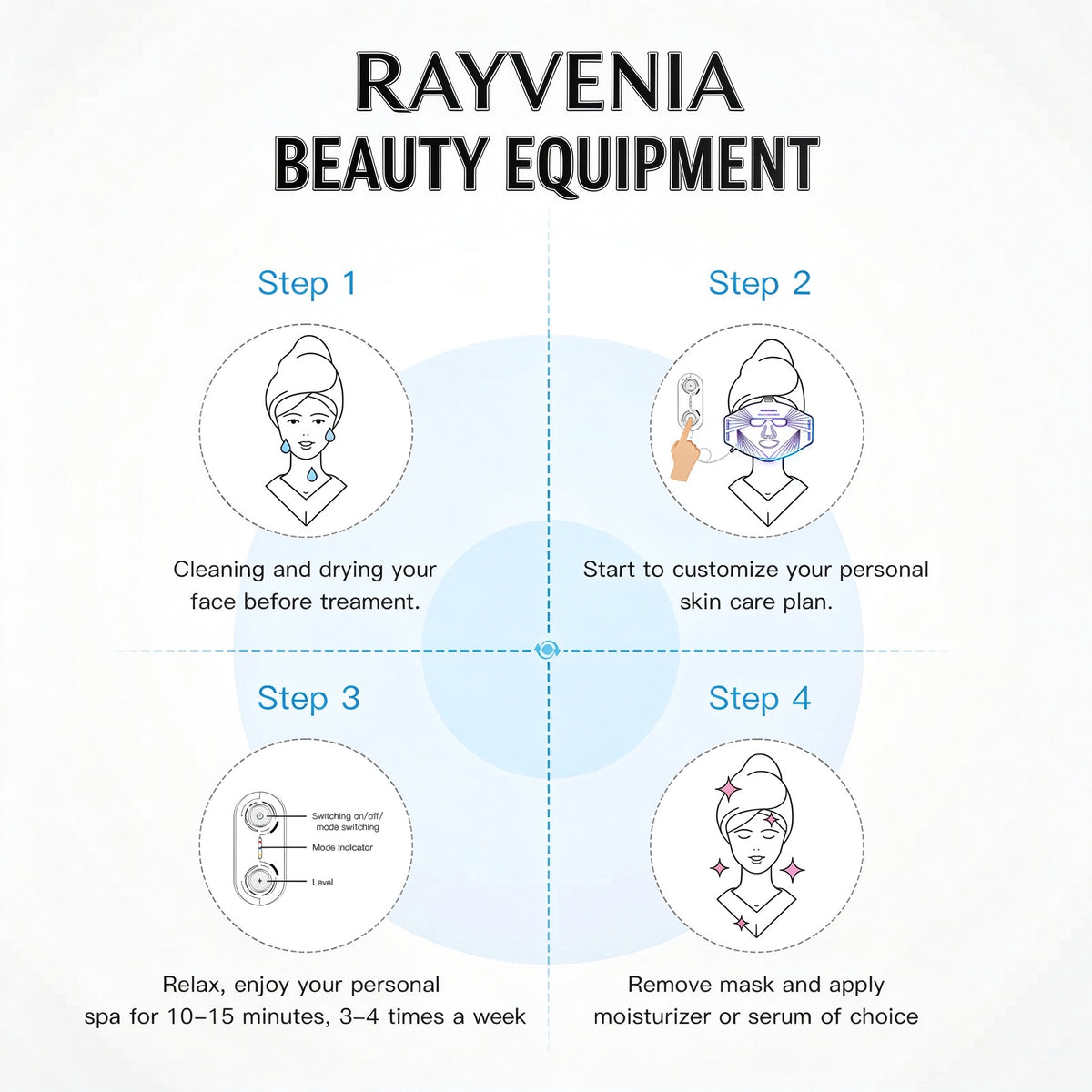 Rayvenia Red Light Therapy Face Mask