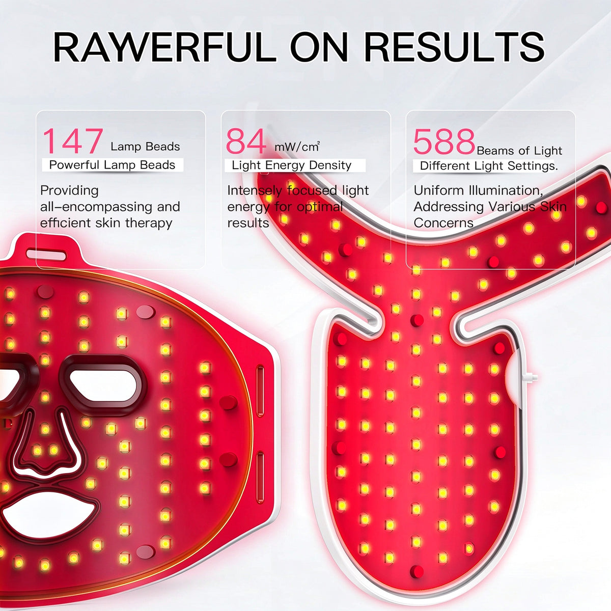 Rayvenia Glow LED Face & Neck Therapy Mask